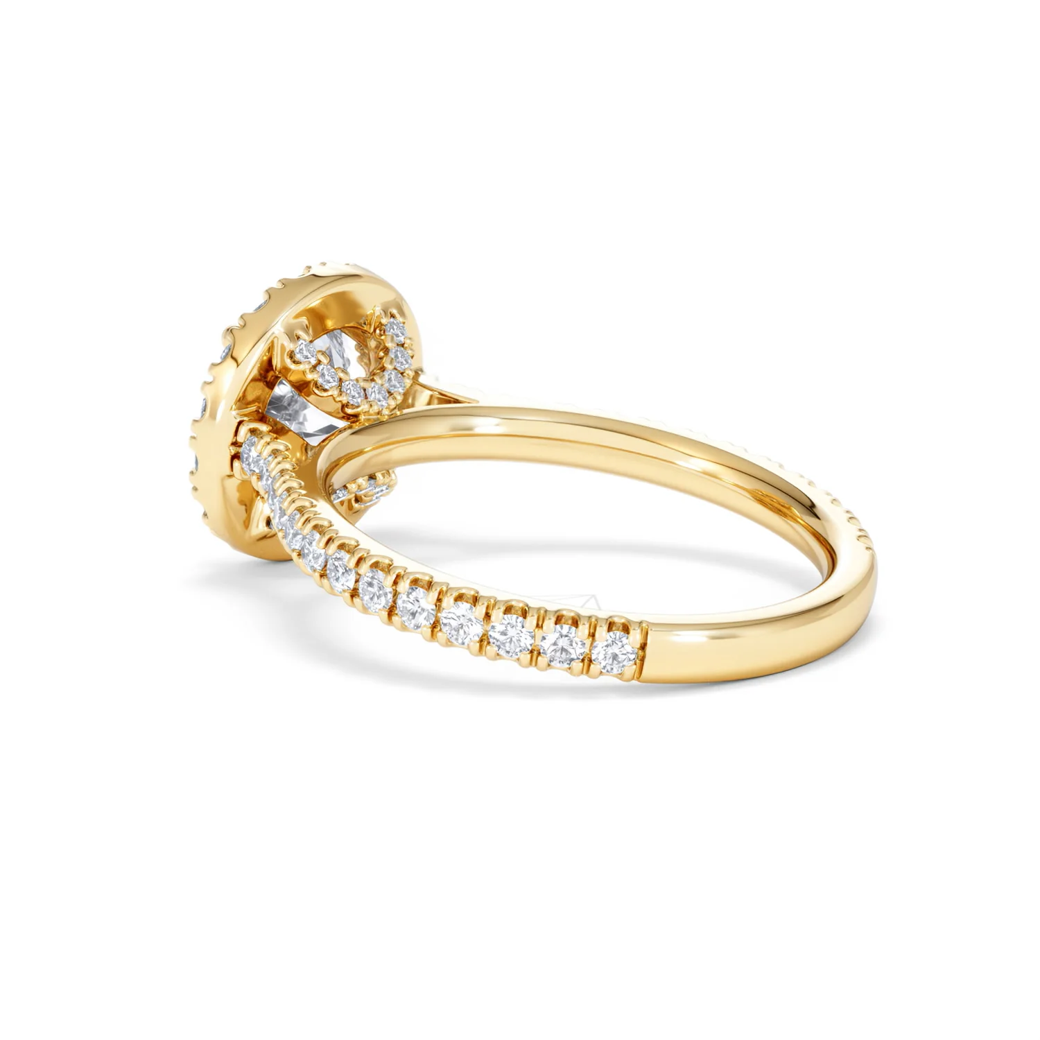 2.30ct Reina Lab Diamond Halo Engagement Ring in 18K Gold F/VS1 - Image 62