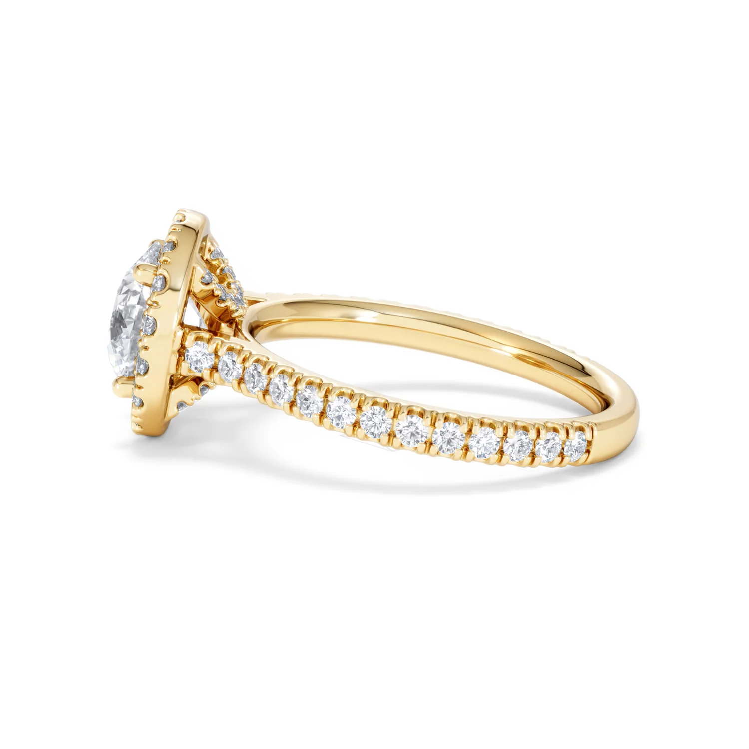 2.30ct Reina Lab Diamond Halo Engagement Ring in 18K Gold F/VS1 - Image 70