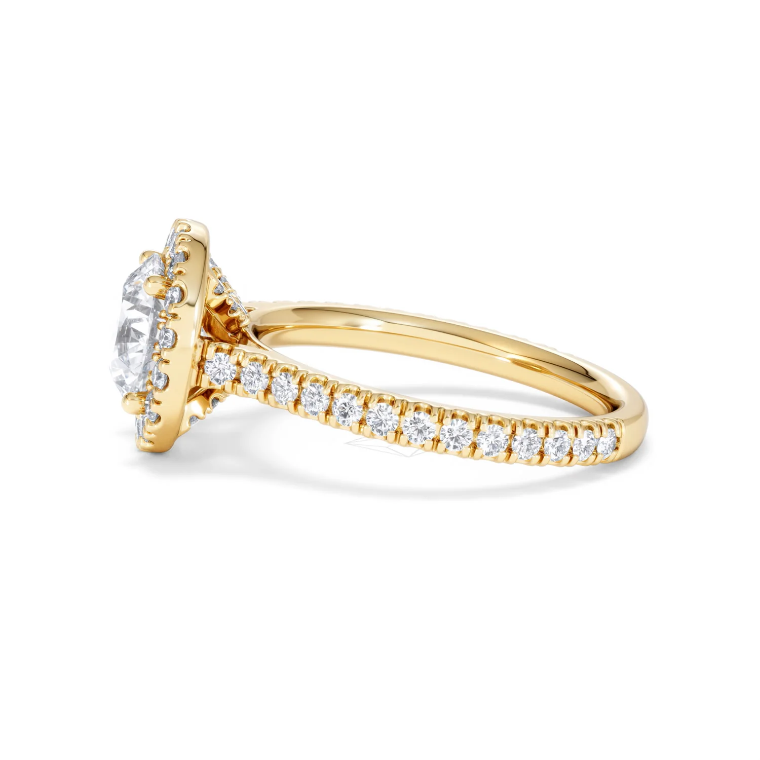 2.30ct Reina Lab Diamond Halo Engagement Ring in 18K Gold F/VS1 - Image 72
