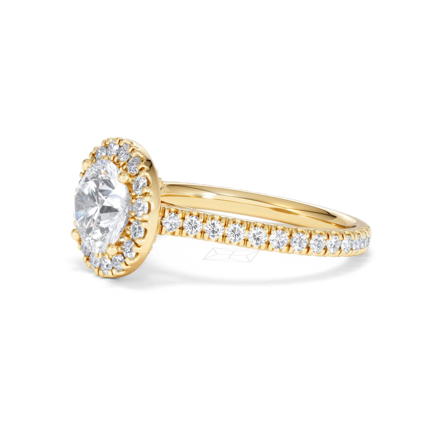 2.30ct Reina Lab Diamond Halo Engagement Ring in 18K Gold F/VS1 - Image 78