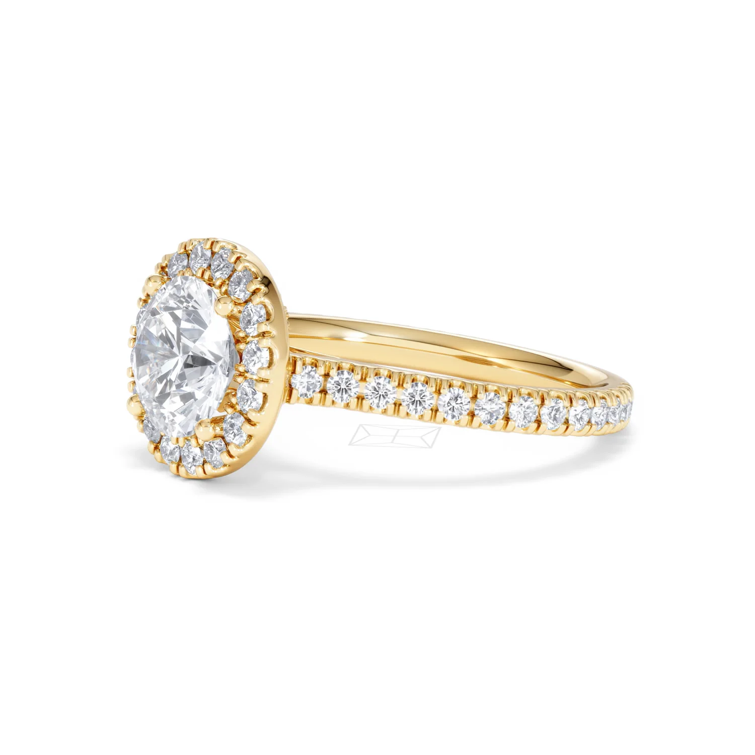 2.30ct Reina Lab Diamond Halo Engagement Ring in 18K Gold F/VS1 - Image 79