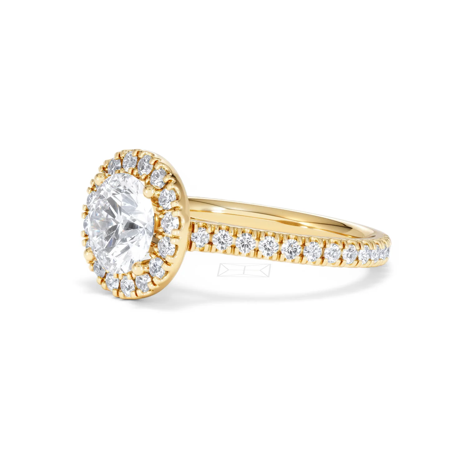 2.30ct Reina Lab Diamond Halo Engagement Ring in 18K Gold F/VS1 - Image 80