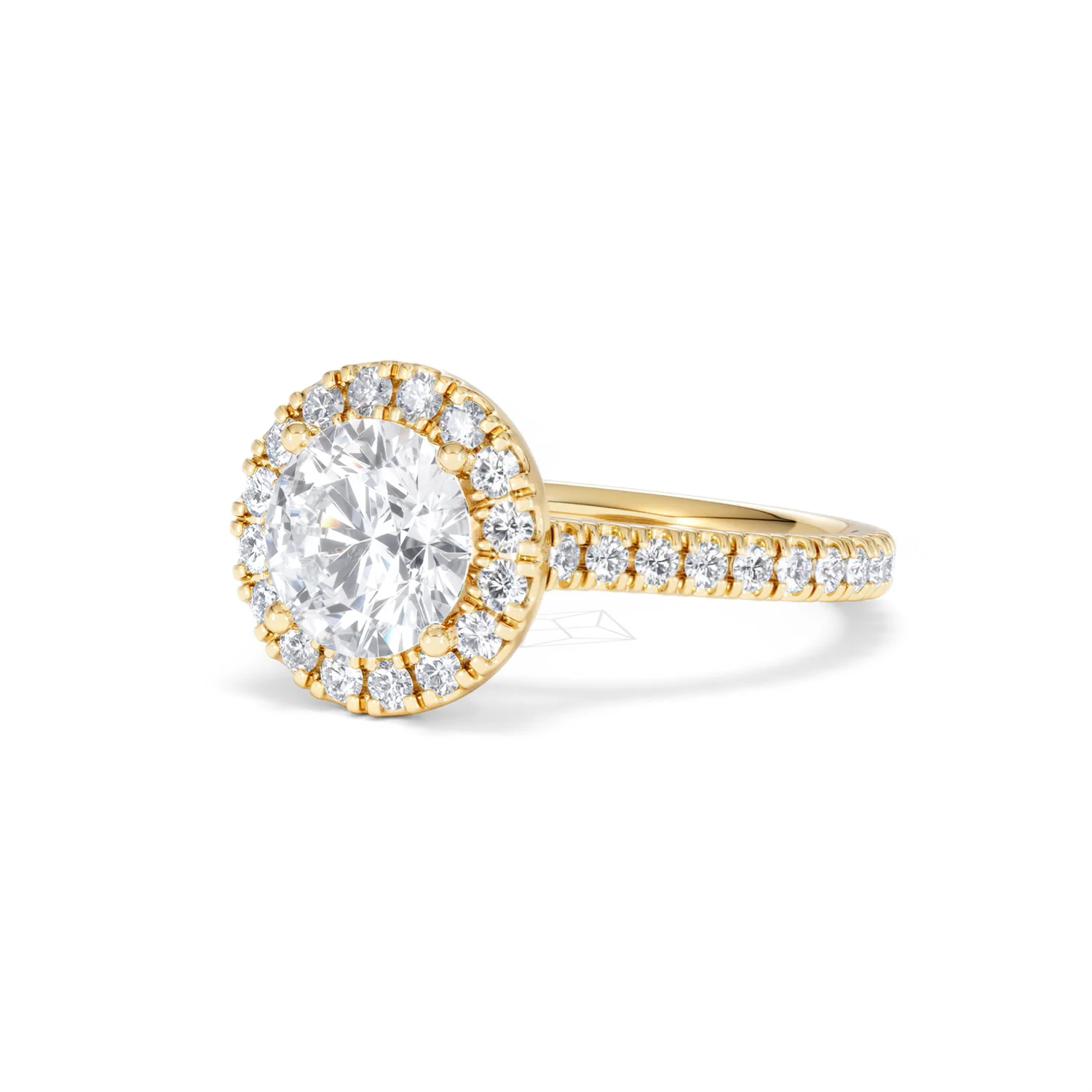 2.30ct Reina Lab Diamond Halo Engagement Ring in 18K Gold F/VS1 - Image 84