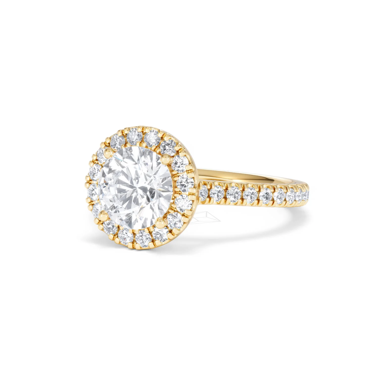 2.30ct Reina Lab Diamond Halo Engagement Ring in 18K Gold F/VS1 - Image 85