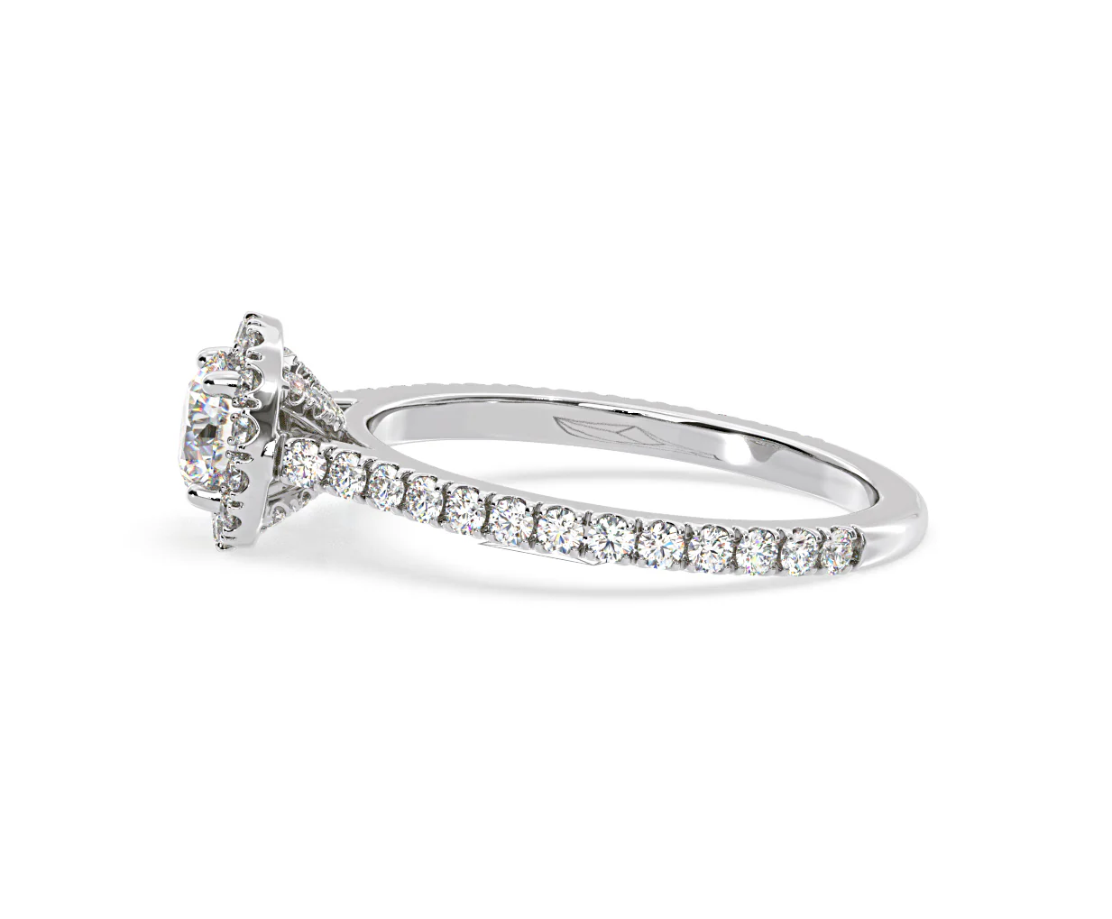 2.30ct Reina Lab Diamond Halo Engagement Ring in 18K White Gold F/VS1 - Image 106