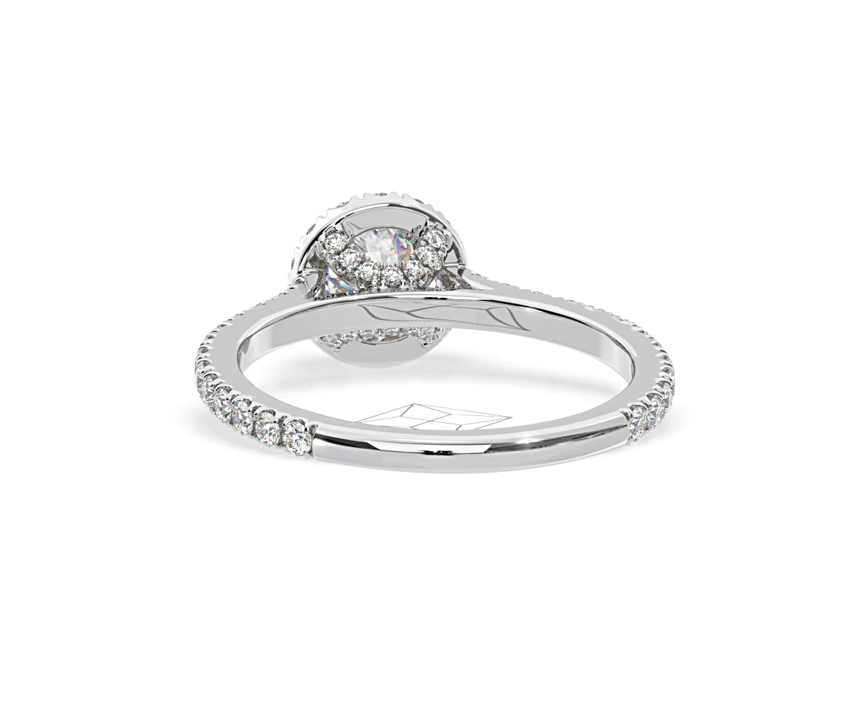 2.30ct Reina Lab Diamond Halo Engagement Ring in 18K White Gold F/VS1 - Image 124