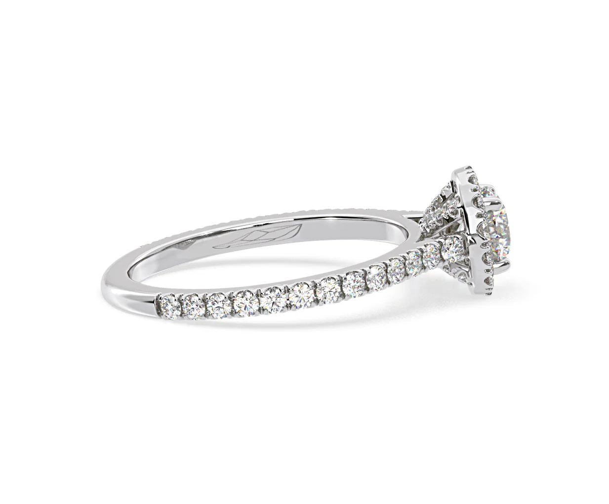 2.30ct Reina Lab Diamond Halo Engagement Ring in 18K White Gold F/VS1 - Image 145