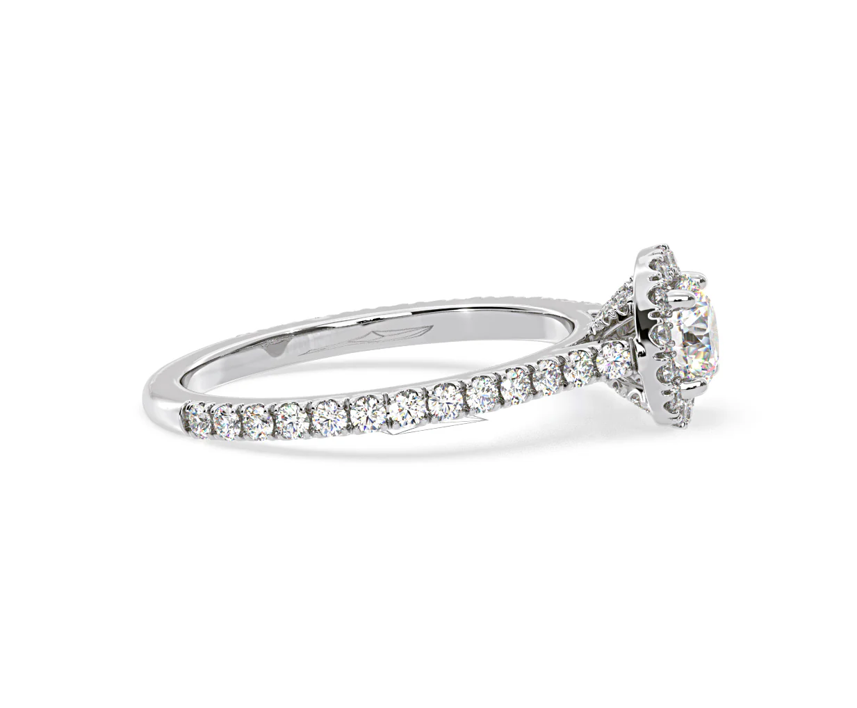 2.30ct Reina Lab Diamond Halo Engagement Ring in 18K White Gold F/VS1 - Image 148