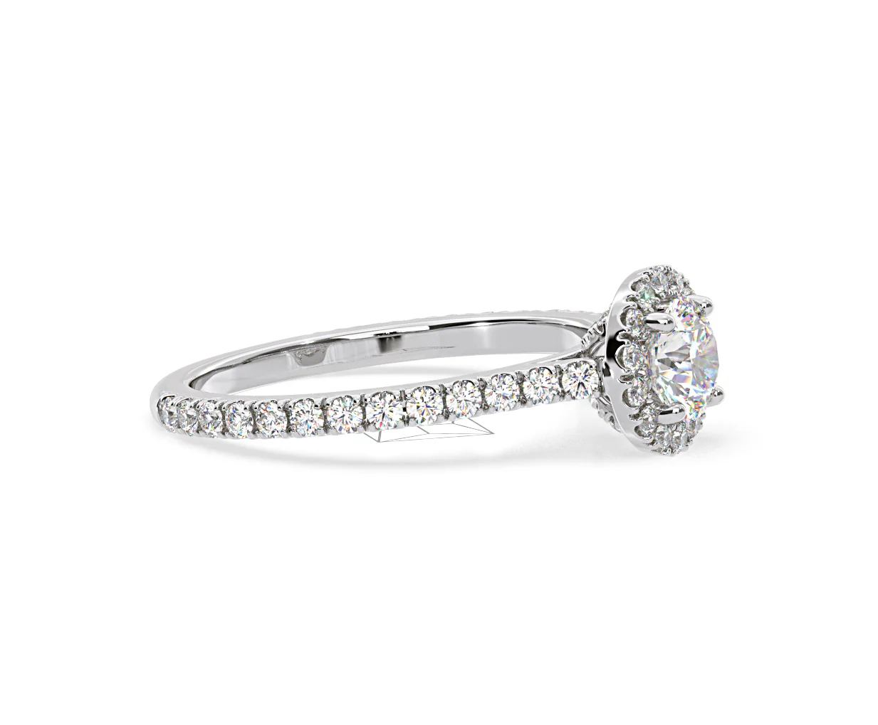 2.30ct Reina Lab Diamond Halo Engagement Ring in 18K White Gold F/VS1 - Image 152