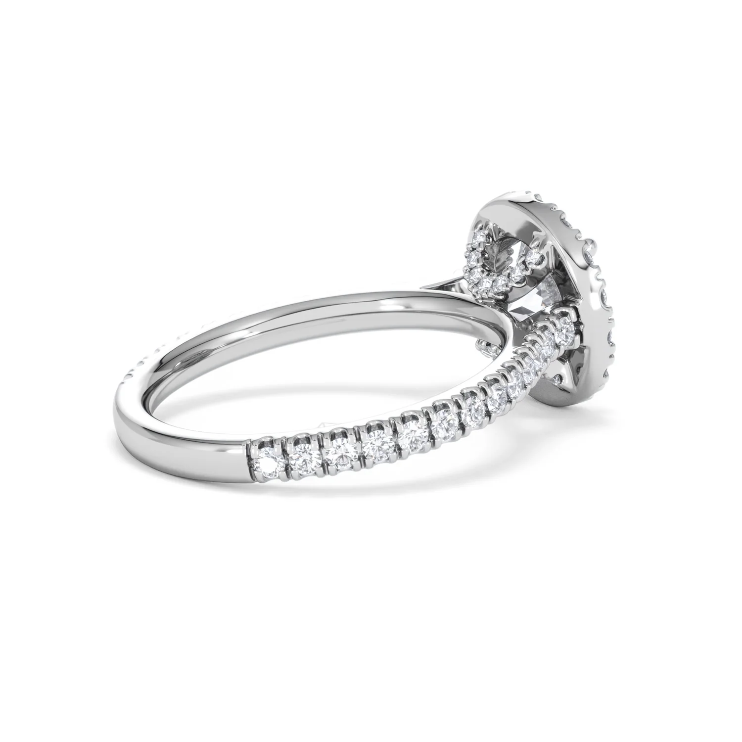 2.30ct Reina Lab Diamond Halo Engagement Ring in 18K White Gold F/VS1 - Image 38