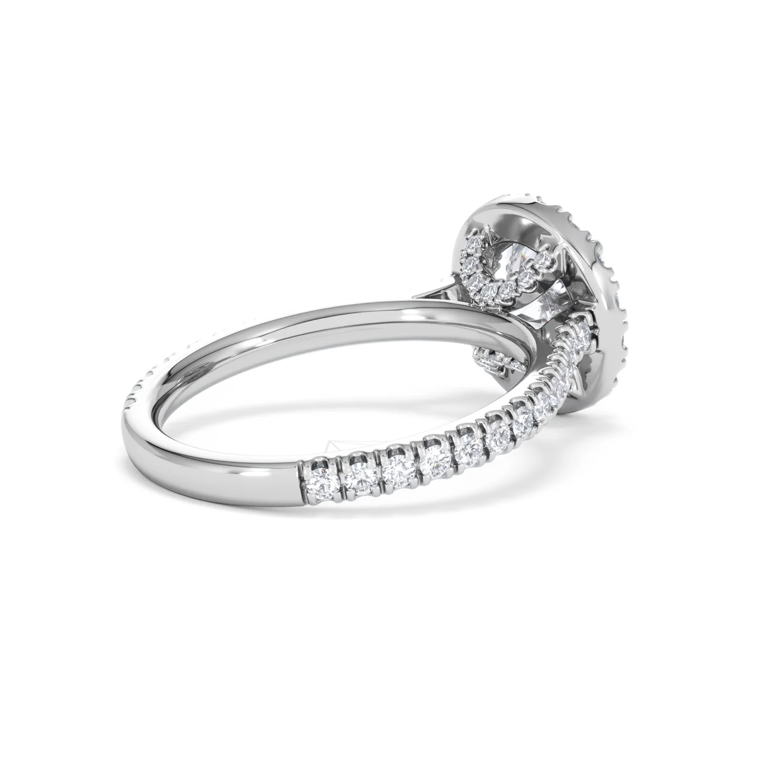 2.30ct Reina Lab Diamond Halo Engagement Ring in 18K White Gold F/VS1 - Image 40