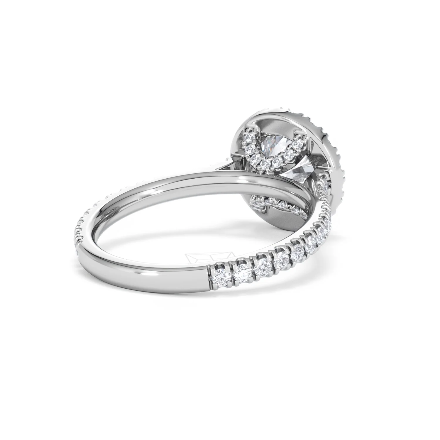 2.30ct Reina Lab Diamond Halo Engagement Ring in 18K White Gold F/VS1 - Image 43