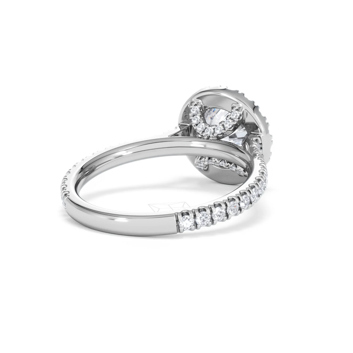 2.30ct Reina Lab Diamond Halo Engagement Ring in 18K White Gold F/VS1 - Image 44