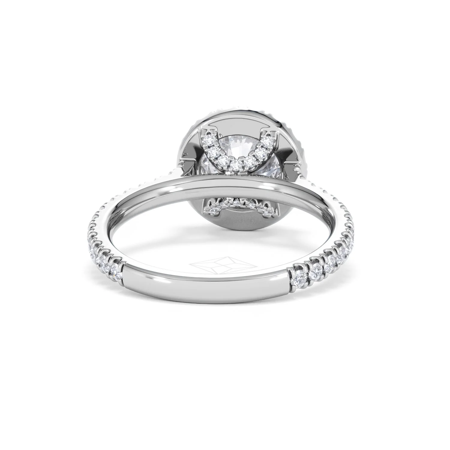 2.30ct Reina Lab Diamond Halo Engagement Ring in 18K White Gold F/VS1 - Image 49