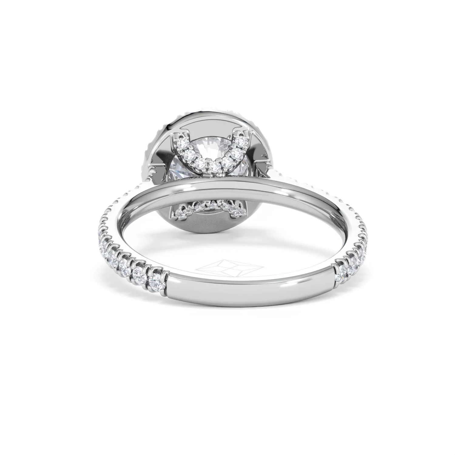 2.30ct Reina Lab Diamond Halo Engagement Ring in 18K White Gold F/VS1 - Image 53