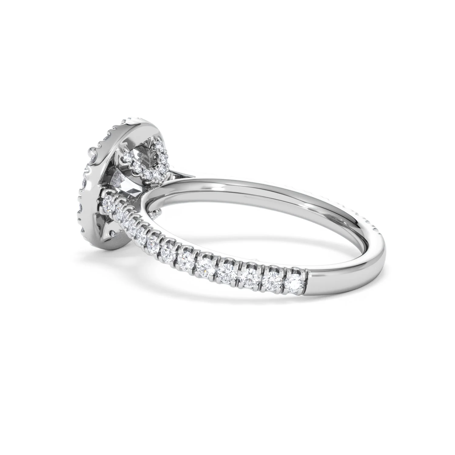 2.30ct Reina Lab Diamond Halo Engagement Ring in 18K White Gold F/VS1 - Image 64
