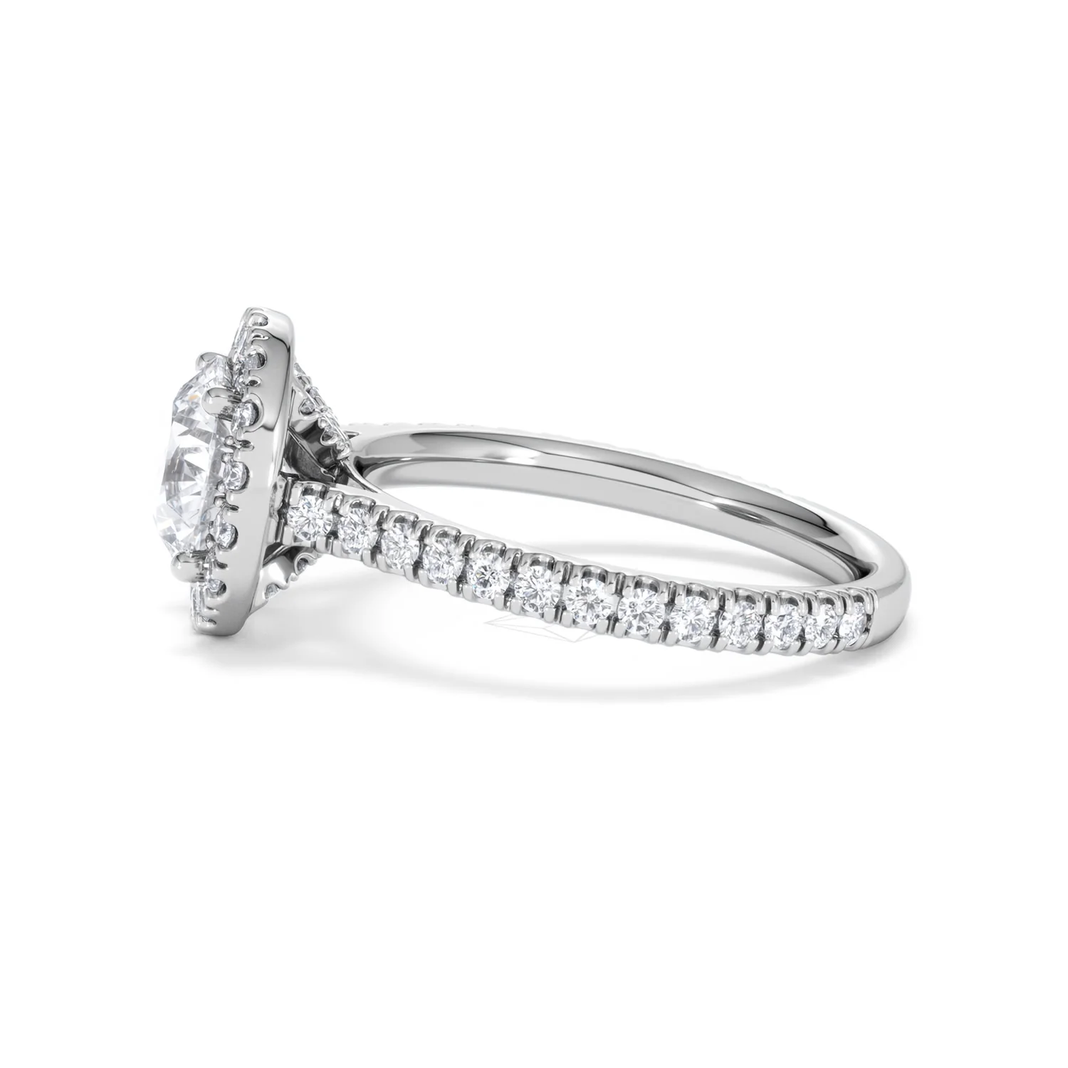 2.30ct Reina Lab Diamond Halo Engagement Ring in 18K White Gold F/VS1 - Image 72