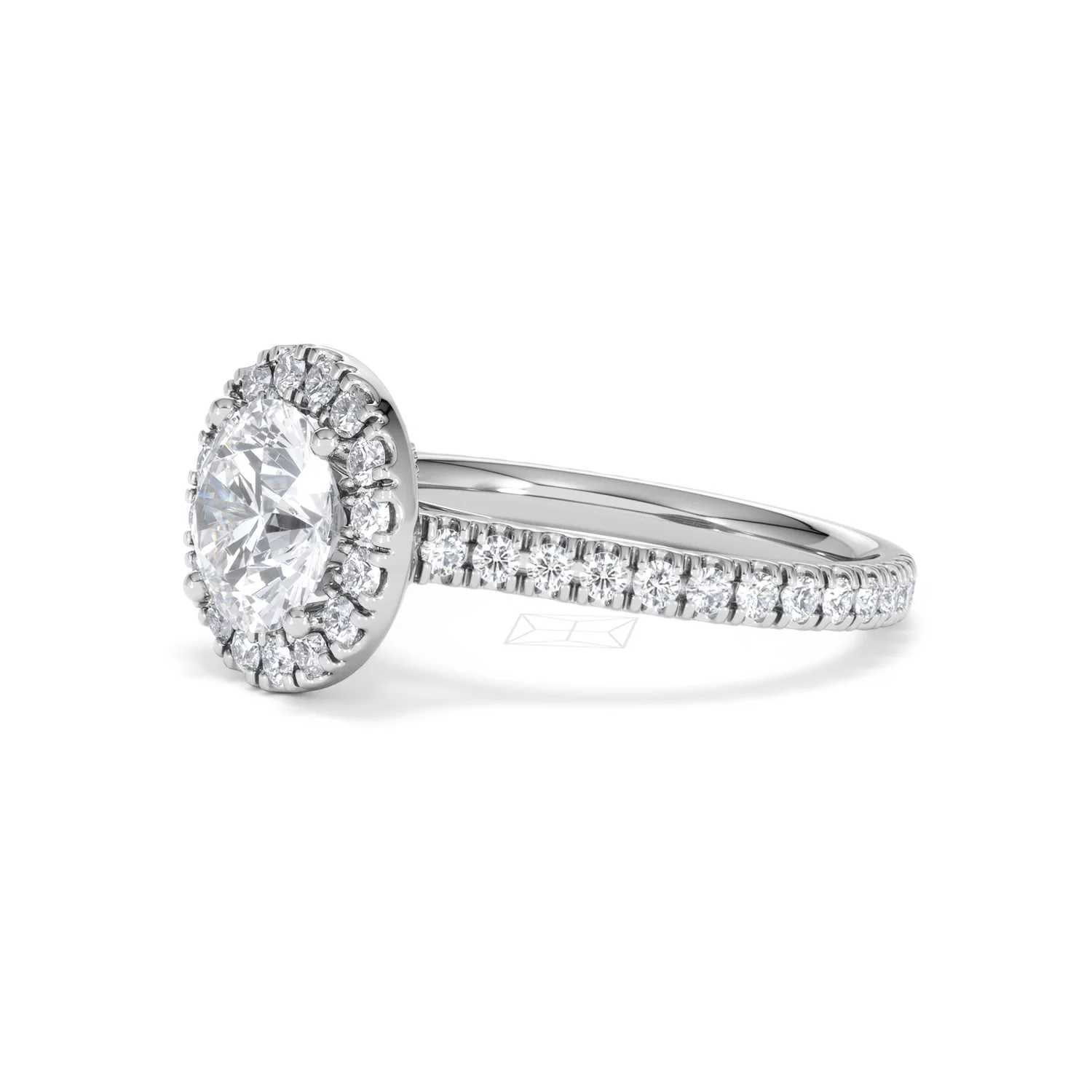 2.30ct Reina Lab Diamond Halo Engagement Ring in 18K White Gold F/VS1 - Image 79