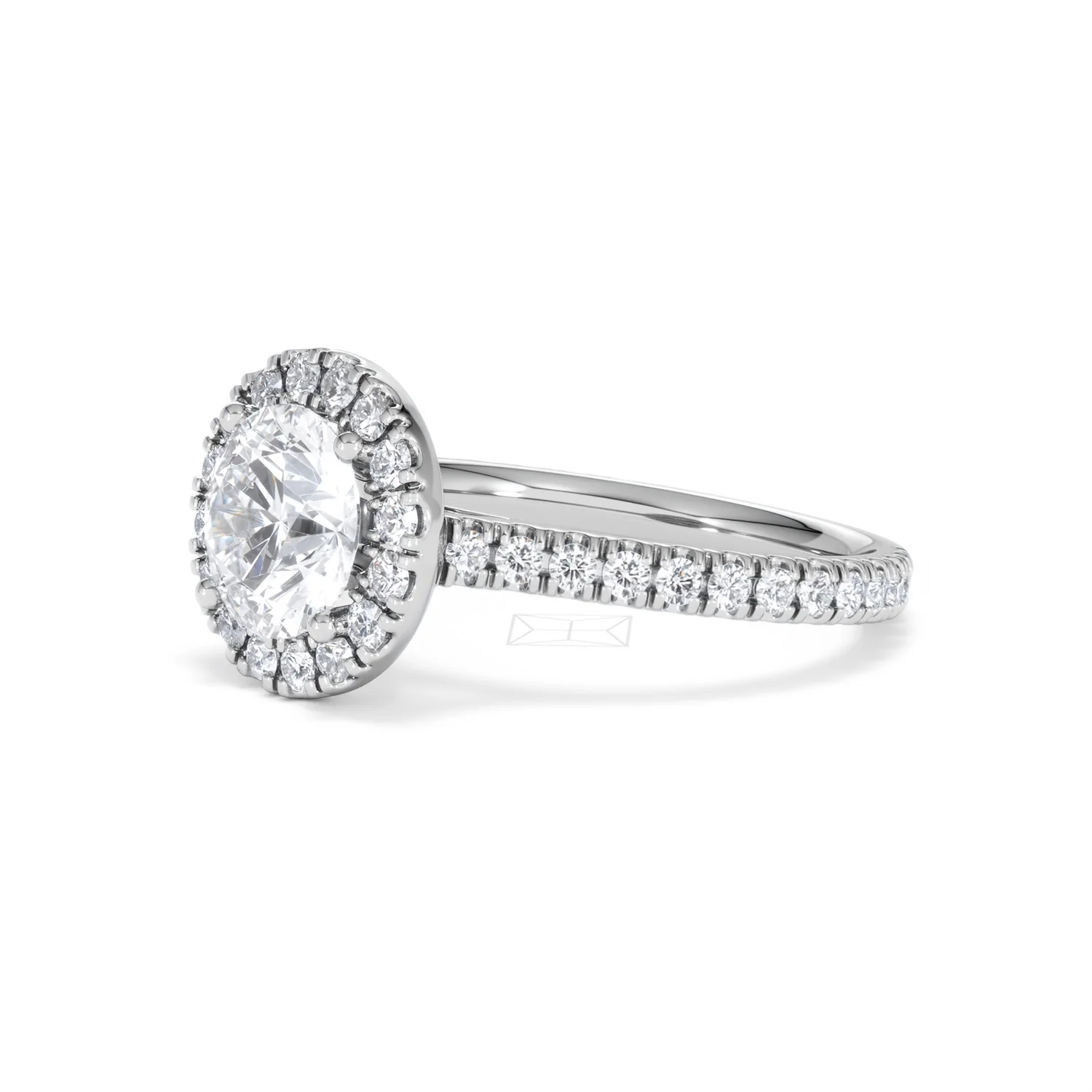 2.30ct Reina Lab Diamond Halo Engagement Ring in 18K White Gold F/VS1 - Image 80
