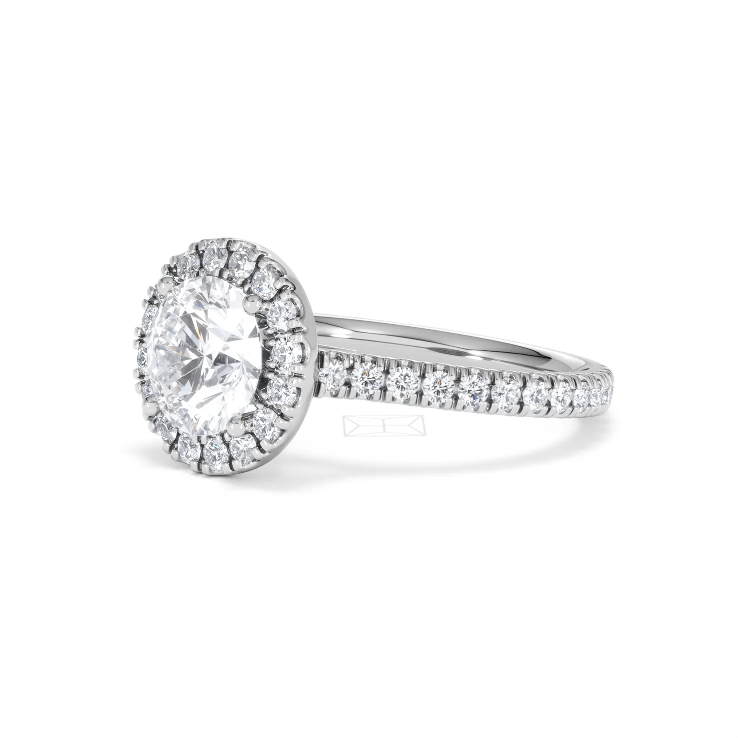 2.30ct Reina Lab Diamond Halo Engagement Ring in 18K White Gold F/VS1 - Image 81