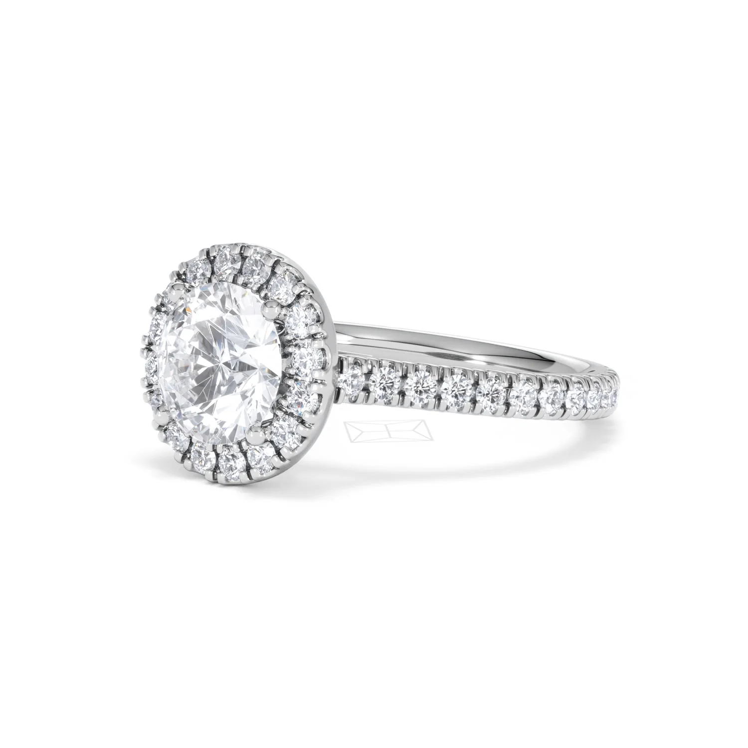2.30ct Reina Lab Diamond Halo Engagement Ring in 18K White Gold F/VS1 - Image 82