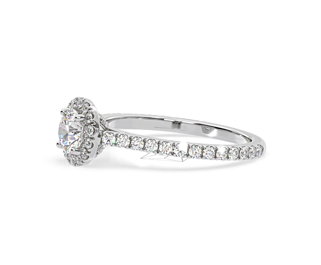 2.30ct Reina Lab Diamond Halo Engagement Ring in Platinum F/VS1 - Image 101
