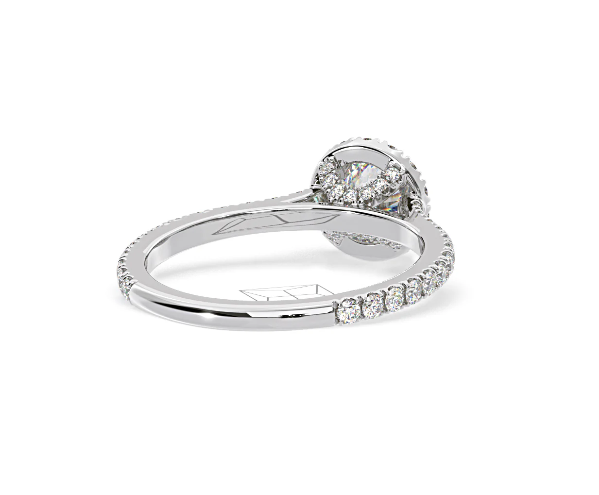 2.30ct Reina Lab Diamond Halo Engagement Ring in Platinum F/VS1 - Image 132