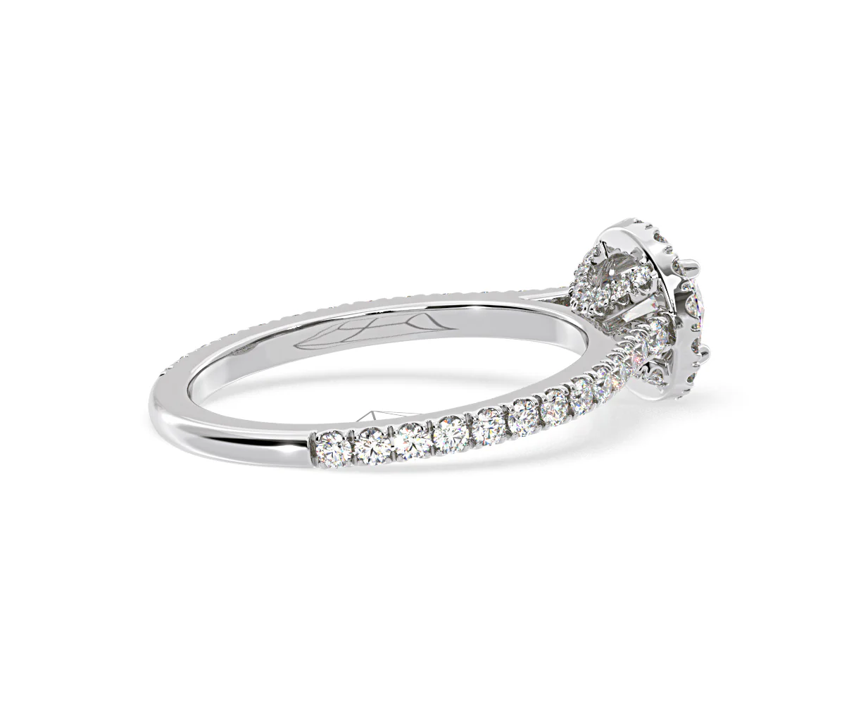 2.30ct Reina Lab Diamond Halo Engagement Ring in Platinum F/VS1 - Image 140