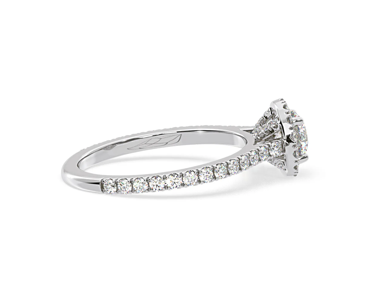 2.30ct Reina Lab Diamond Halo Engagement Ring in Platinum F/VS1 - Image 144