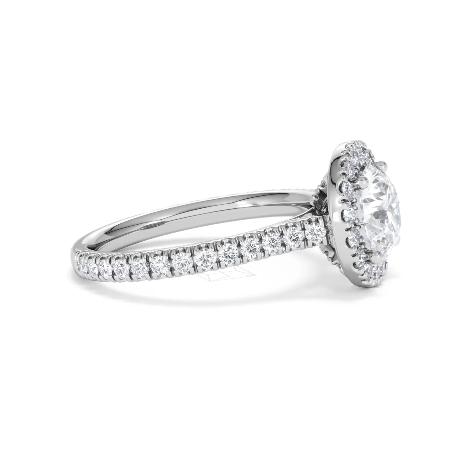 2.30ct Reina Lab Diamond Halo Engagement Ring in Platinum F/VS1 - Image 27