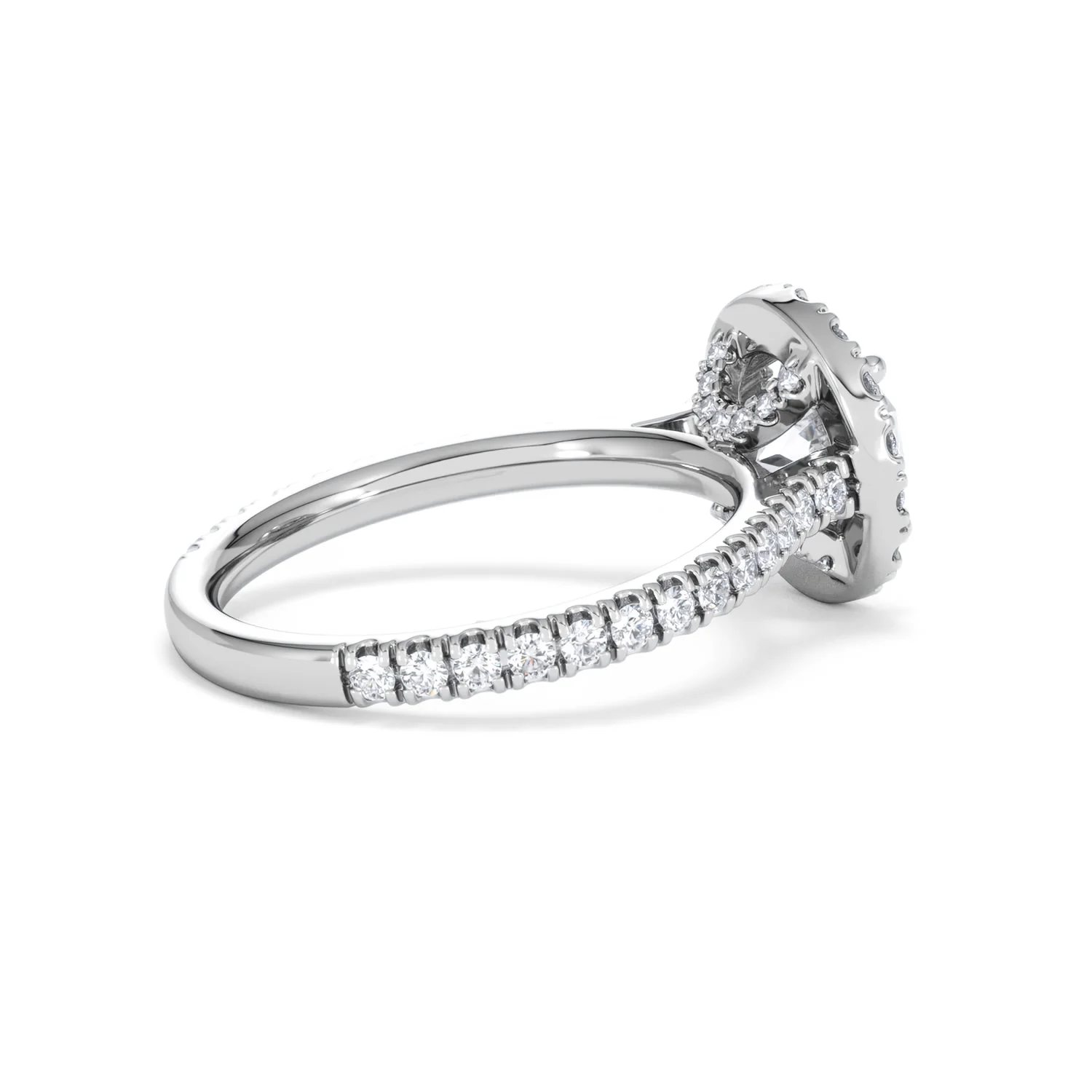 2.30ct Reina Lab Diamond Halo Engagement Ring in Platinum F/VS1 - Image 37