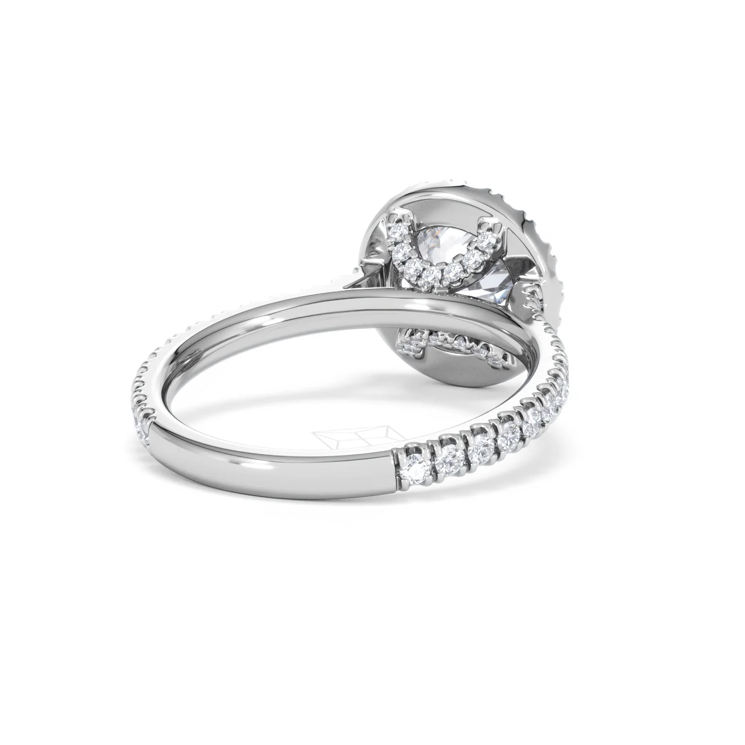 2.30ct Reina Lab Diamond Halo Engagement Ring in Platinum F/VS1 - Image 45