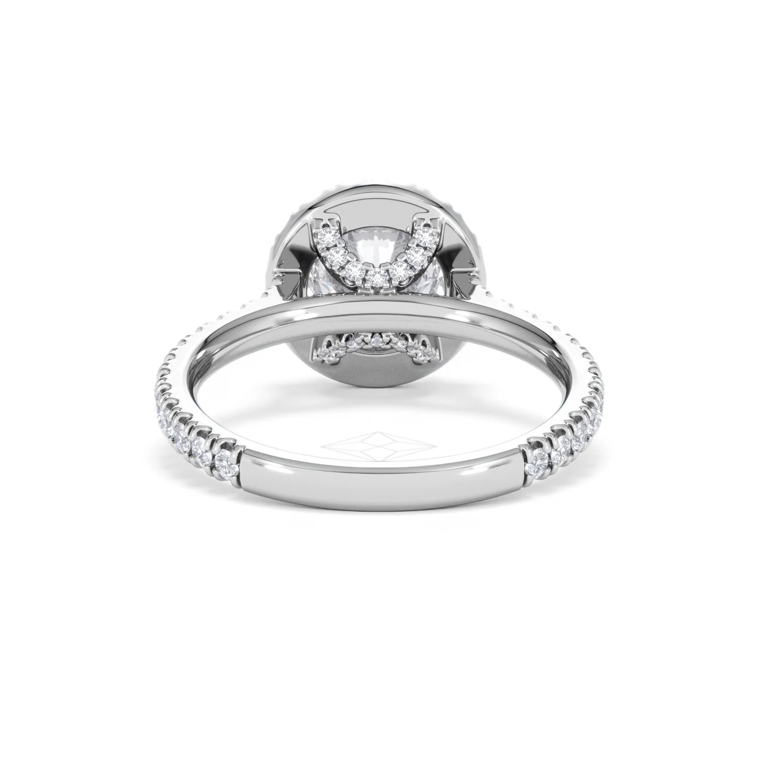 2.30ct Reina Lab Diamond Halo Engagement Ring in Platinum F/VS1 - Image 51