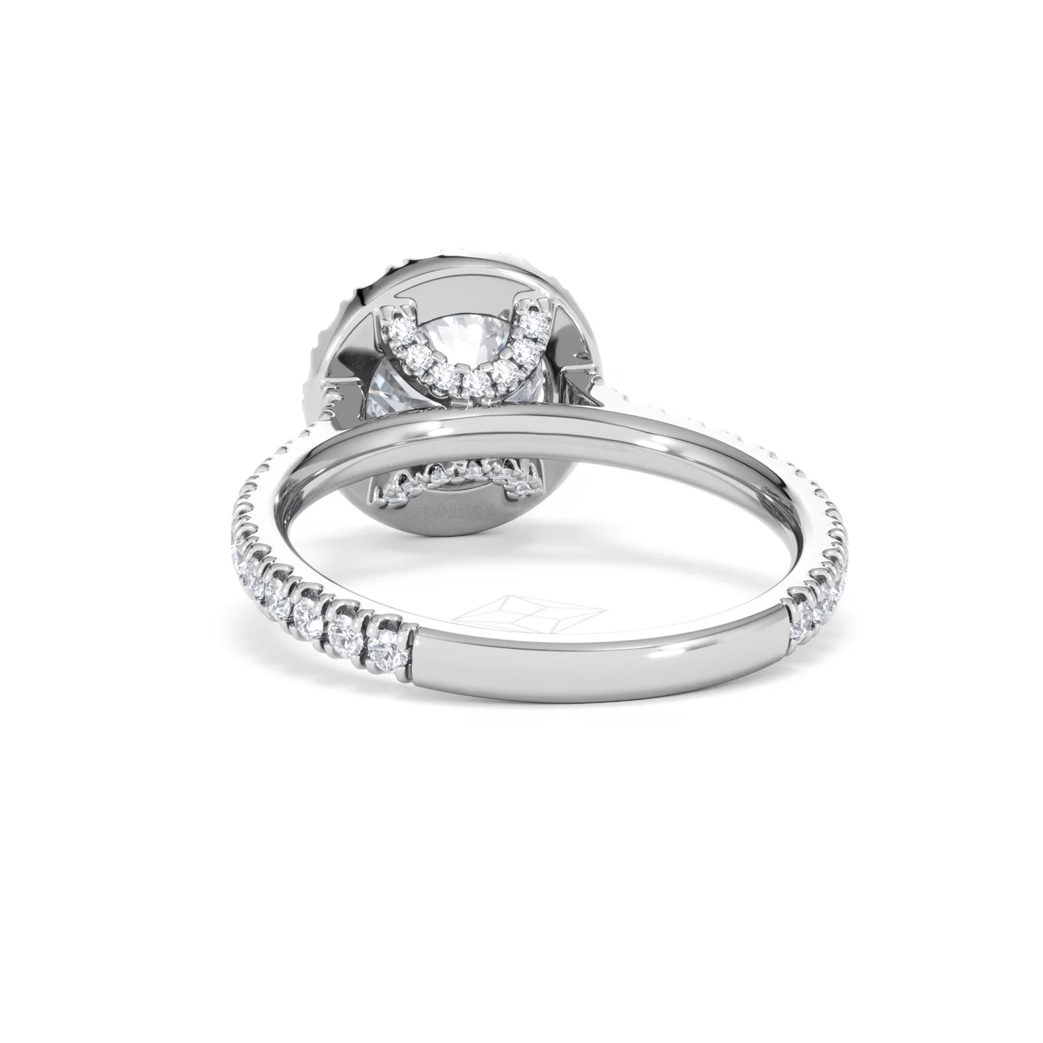 2.30ct Reina Lab Diamond Halo Engagement Ring in Platinum F/VS1 - Image 54