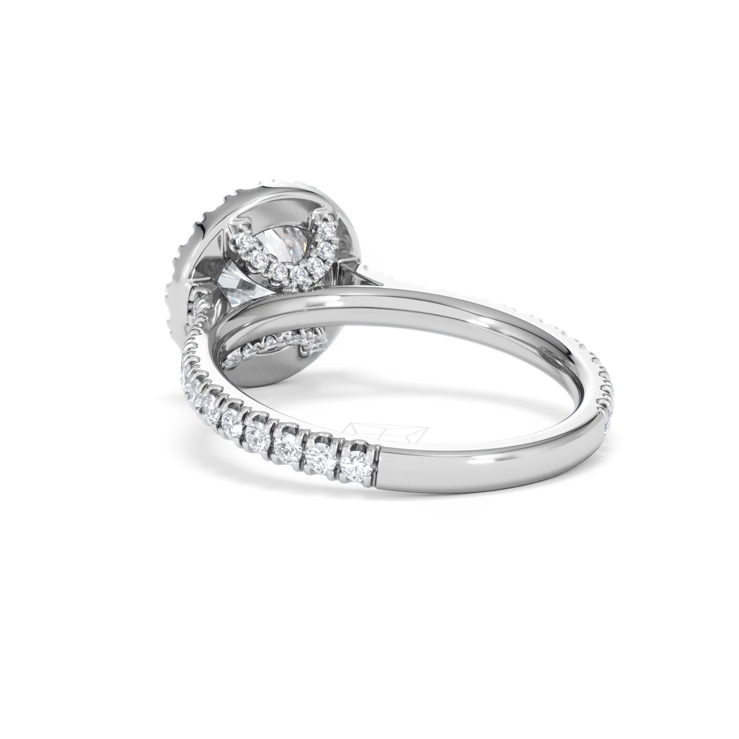 2.30ct Reina Lab Diamond Halo Engagement Ring in Platinum F/VS1 - Image 58
