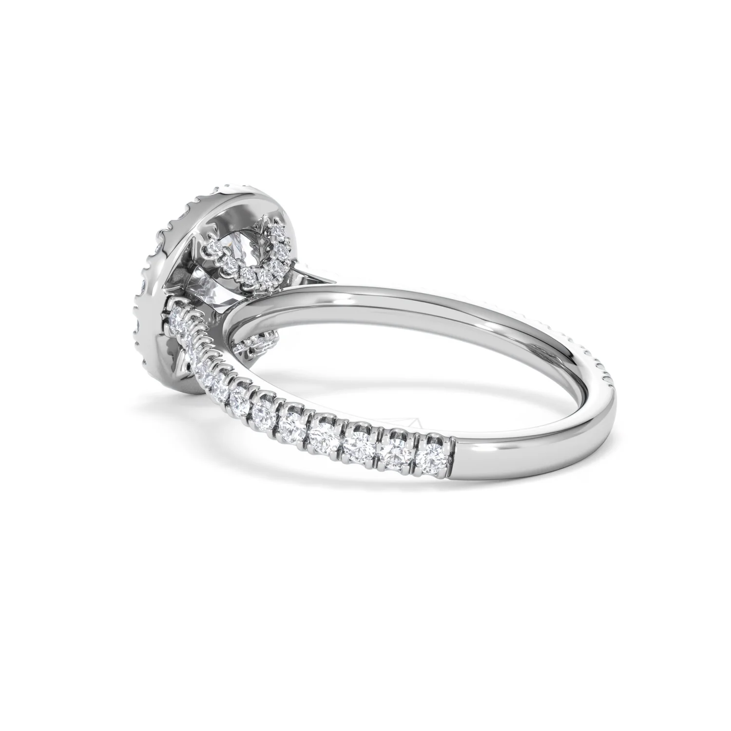 2.30ct Reina Lab Diamond Halo Engagement Ring in Platinum F/VS1 - Image 62