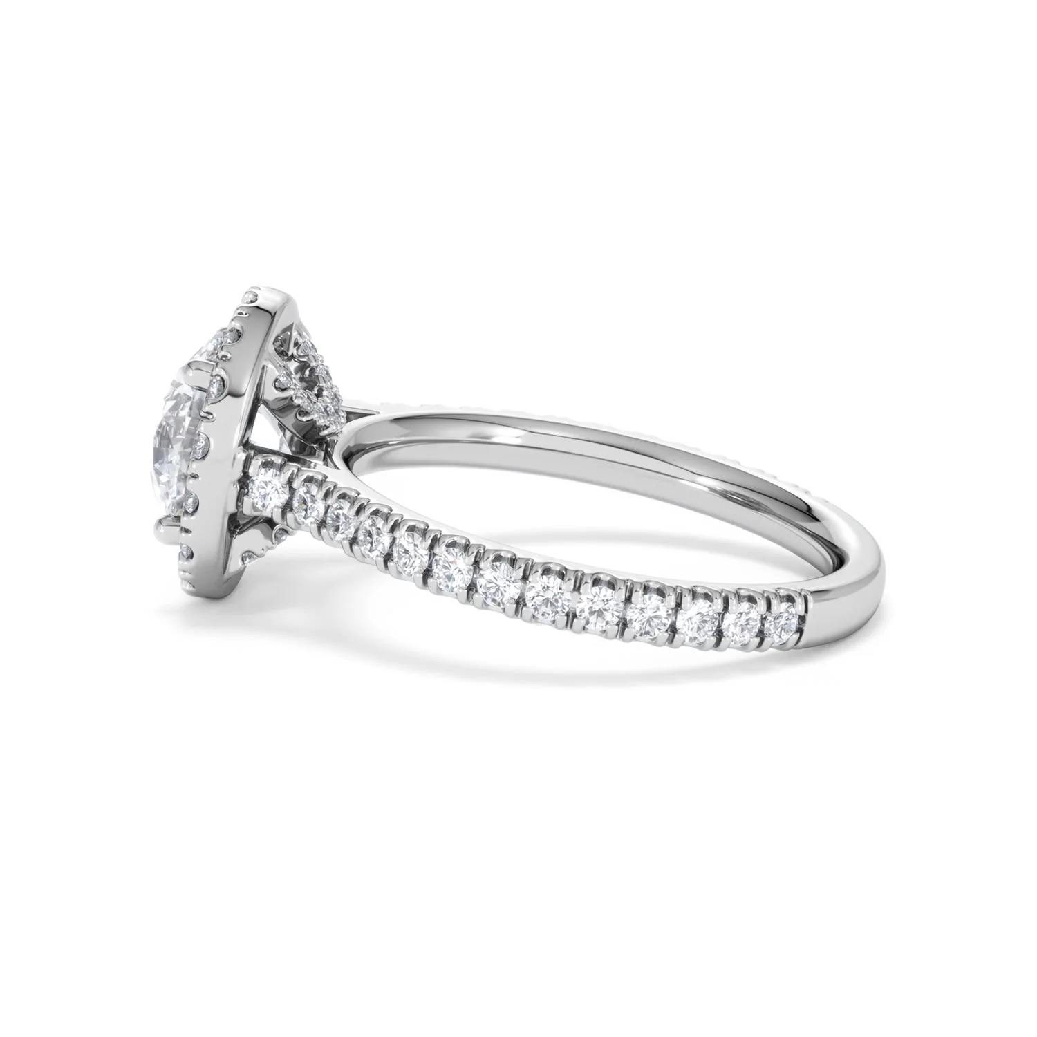 2.30ct Reina Lab Diamond Halo Engagement Ring in Platinum F/VS1 - Image 69