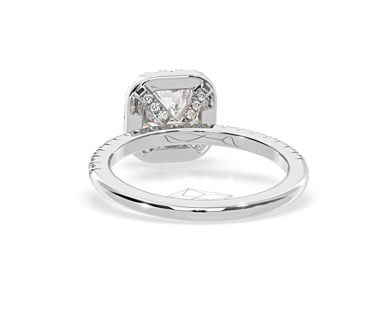 2.60ct Beatrice Lab Diamond Halo Engagement Ring 18K White Gold F/VS1 - Image 125
