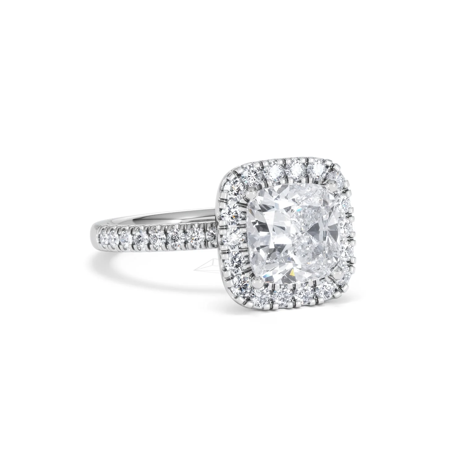 2.60ct Beatrice Lab Diamond Halo Engagement Ring 18K White Gold F/VS1 - Image 13