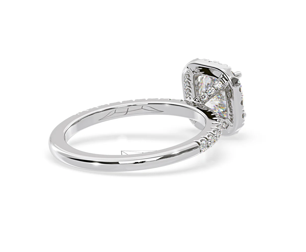 2.60ct Beatrice Lab Diamond Halo Engagement Ring 18K White Gold F/VS1 - Image 137
