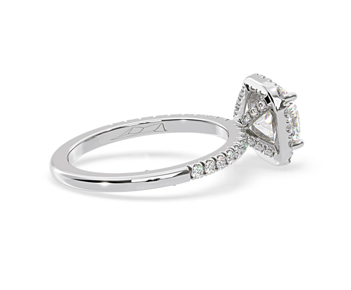 2.60ct Beatrice Lab Diamond Halo Engagement Ring 18K White Gold F/VS1 - Image 142