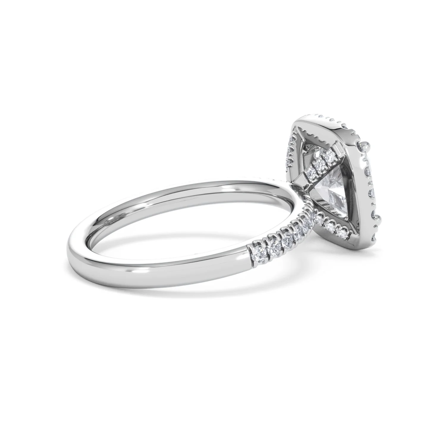 2.60ct Beatrice Lab Diamond Halo Engagement Ring 18K White Gold F/VS1 - Image 34