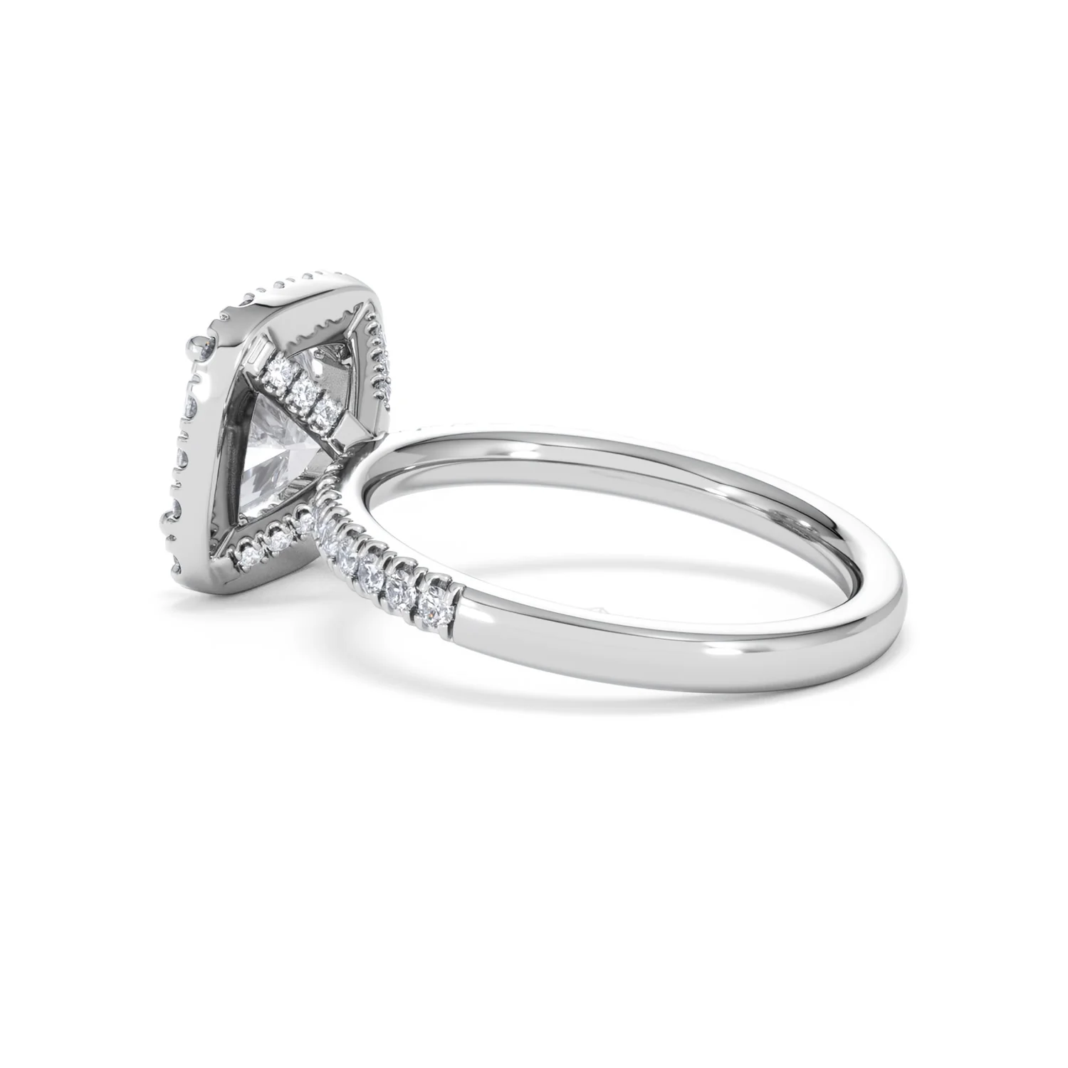 2.60ct Beatrice Lab Diamond Halo Engagement Ring 18K White Gold F/VS1 - Image 61