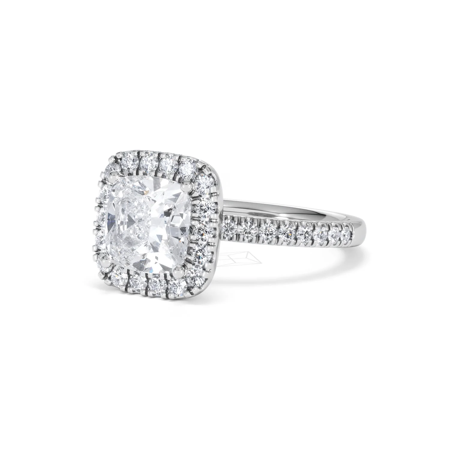 2.60ct Beatrice Lab Diamond Halo Engagement Ring 18K White Gold F/VS1 - Image 81