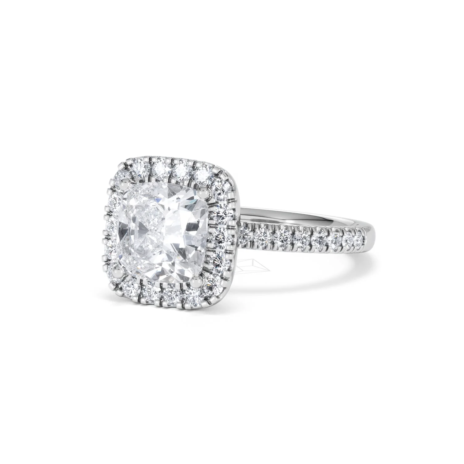 2.60ct Beatrice Lab Diamond Halo Engagement Ring 18K White Gold F/VS1 - Image 82