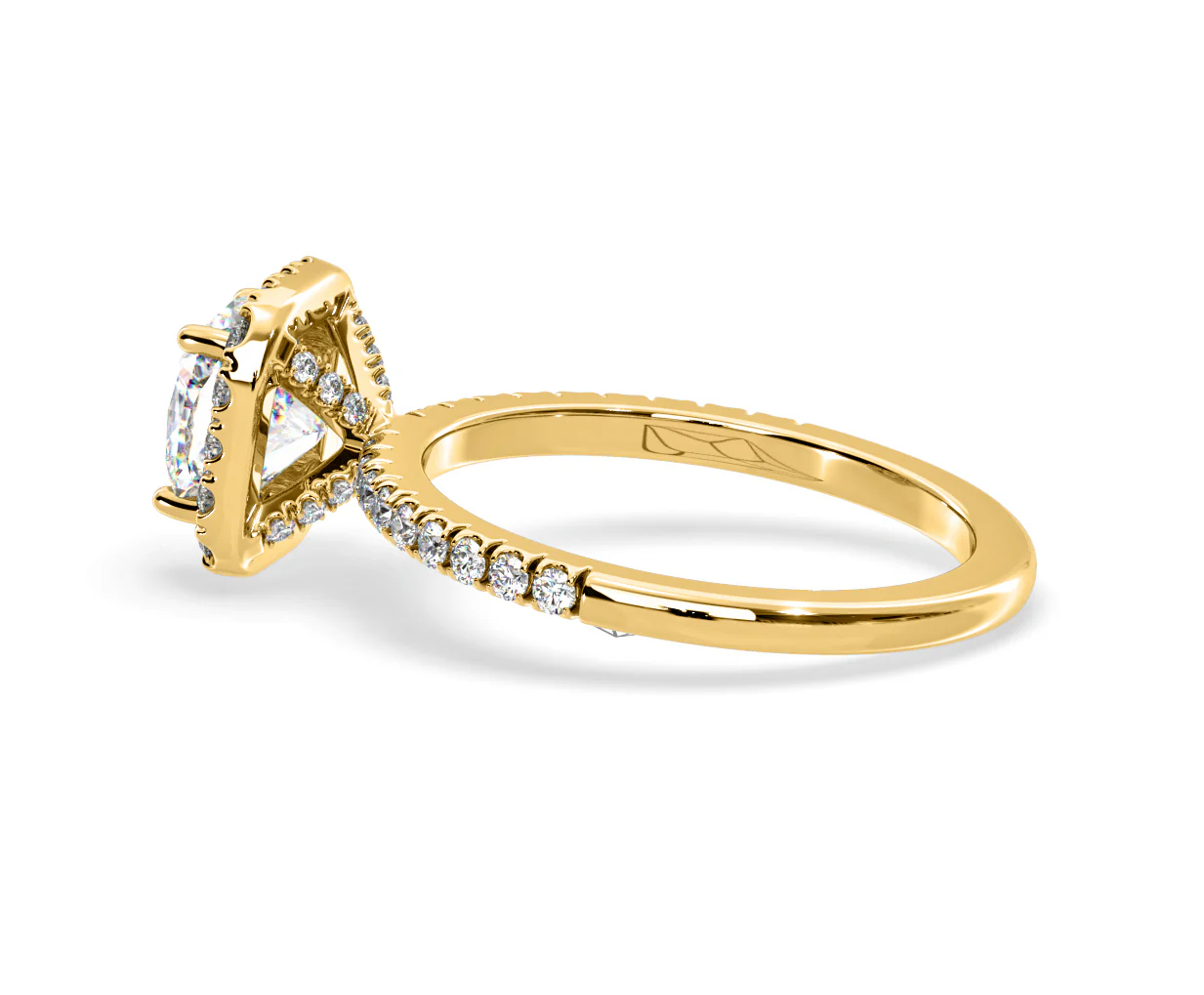 2.60ct Beatrice Lab Diamond Halo Engagement Ring in 18K Gold F/VS1 - Image 112