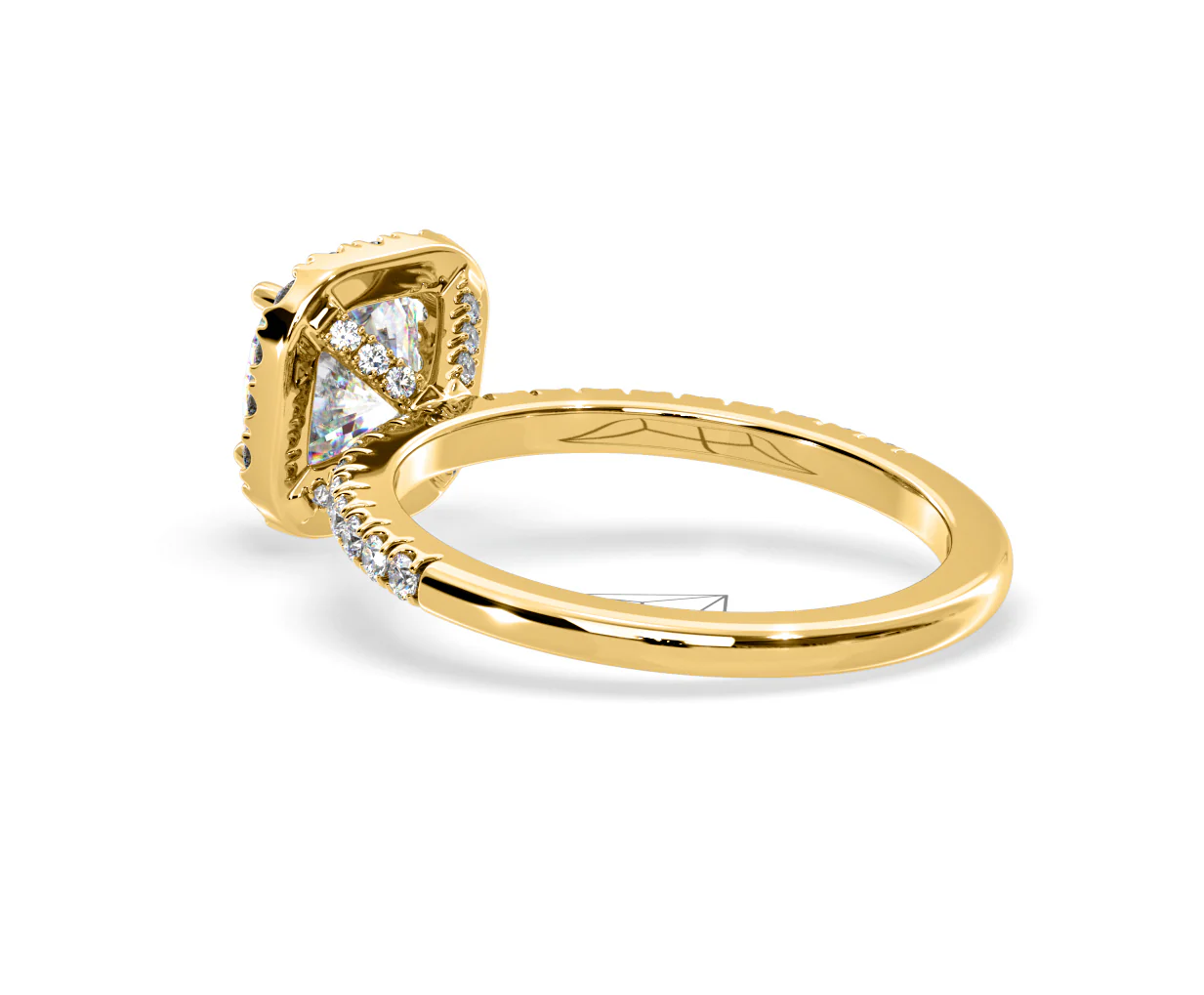 2.60ct Beatrice Lab Diamond Halo Engagement Ring in 18K Gold F/VS1 - Image 118