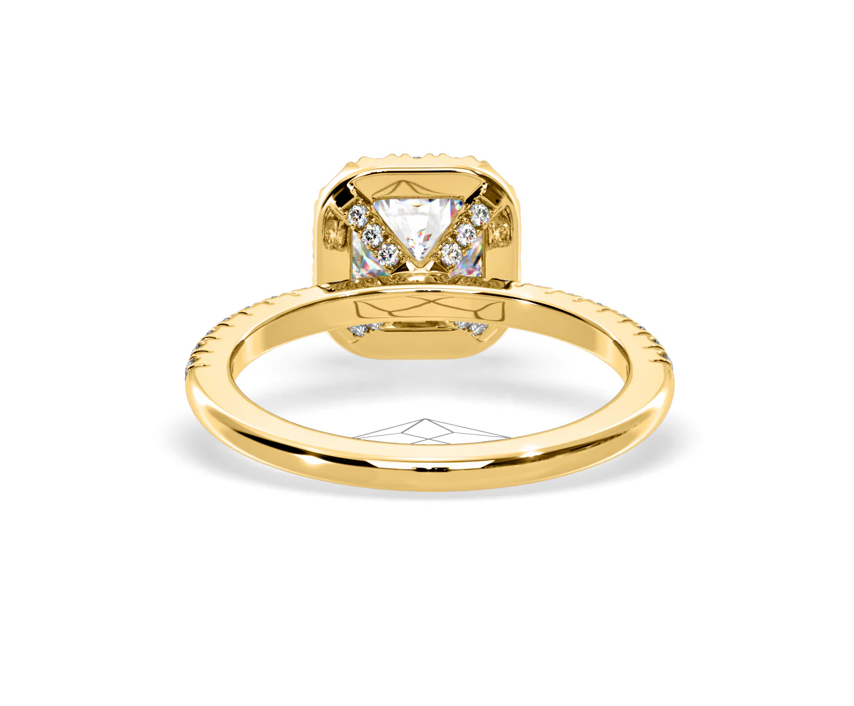 2.60ct Beatrice Lab Diamond Halo Engagement Ring in 18K Gold F/VS1 - Image 127