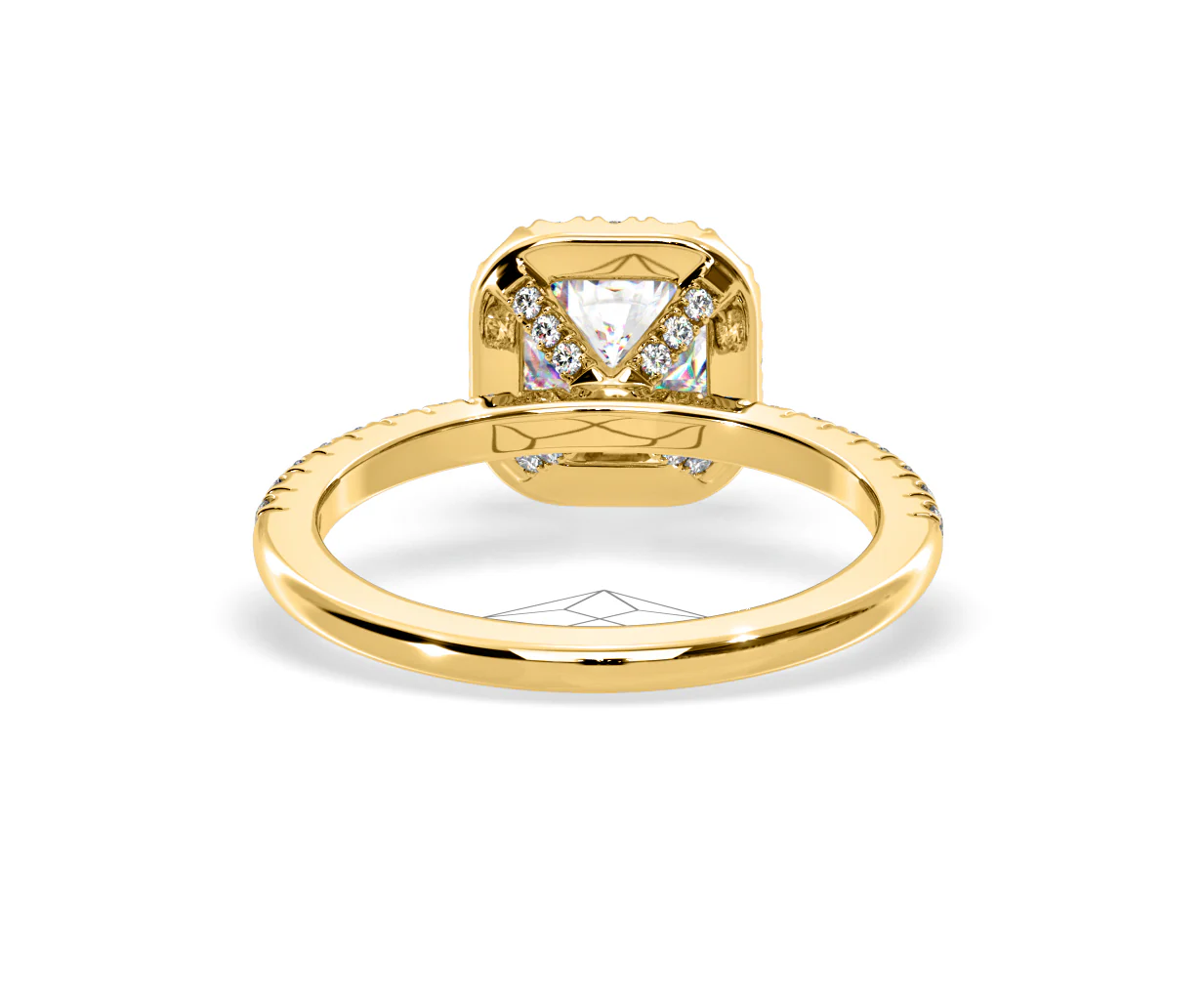 2.60ct Beatrice Lab Diamond Halo Engagement Ring in 18K Gold F/VS1 - Image 128