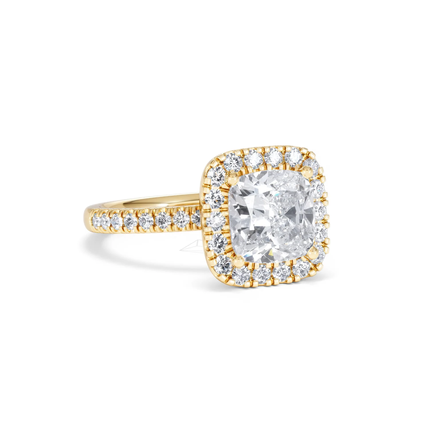 2.60ct Beatrice Lab Diamond Halo Engagement Ring in 18K Gold F/VS1 - Image 13